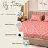 Cloud Soft Blush Mahal King Size Bedsheet Set (1 Bedsheet, 2 Pillow Covers)