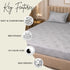 Slate Leaves Double Bedsheet Set (1 Bedsheet, 2 Pillow Covers)