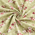 Sage Rosette 100% Cotton King Size Bedsheet Set (1 Bedsheet & 2 Pillow Covers)