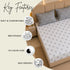 Ash Blossom King Size Bedsheet Set (1 Bedsheet, 2 Pillow Covers)