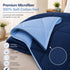 Reversible Double Bed Comforter | 150 GSM, Glacier Blue