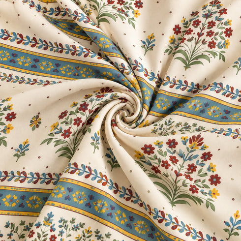 Jaipuri Bloom 3Pcs Double Bedsheet Set (1 Bedsheet & 2 Pillow Covers)