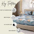 Cloud Soft Urban Prism King Size Bedsheet Set (1 Bedsheet, 2 Pillow Covers)