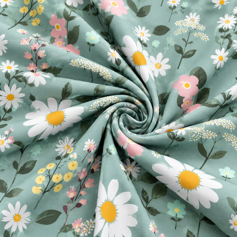 Daisy Cove 3Pcs Double Bedsheet Set (1 Bedsheet & 2 Pillow Covers)