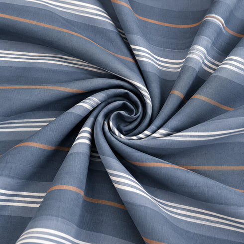 Imperial Stripe 3Pcs Double Bedsheet Set (1 Bedsheet & 2 Pillow Covers)
