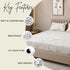 Misty Petals Double Bedsheet Set (1 Bedsheet, 2 Pillow Covers)