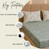 Petal Vine King Size Bedsheet Set (1 Bedsheet, 2 Pillow Covers)