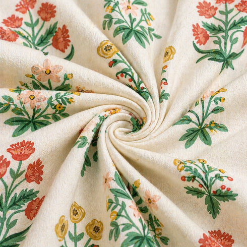 Cloud Soft Red Boota Floral King Size Bedsheet Set (1 Bedsheet, 2 Pillow Covers)