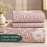 Blush Heritage 3Pcs Double Bedsheet Set (1 Bedsheet & 2 Pillow Covers)