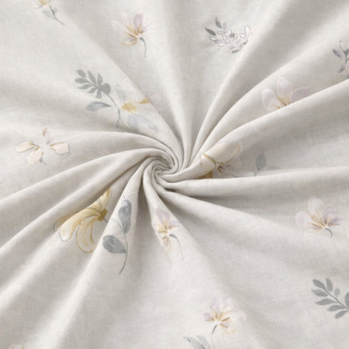 Misty Petals Double Bedsheet Set (1 Bedsheet, 2 Pillow Covers)