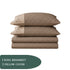 Italian Embroidery 3Pcs King Bedsheet Set (1 Bedsheet, 2 Pillow Covers), Tortora