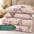 Lavender Charm 100% Cotton King Size Bedsheet Set (1 Bedsheet & 2 Pillow Covers)