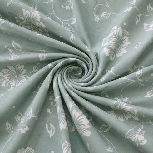 Petal Vine King Size Bedsheet Set (1 Bedsheet, 2 Pillow Covers)
