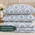 Blue Empress King Size Bedsheet Set (1 Bedsheet, 2 Pillow Covers)