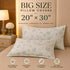 Petal Vine King Size Bedsheet Set (1 Bedsheet, 2 Pillow Covers)