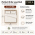 Graphite Grace 3Pcs Double Bedsheet Set (1 Bedsheet & 2 Pillow Covers)
