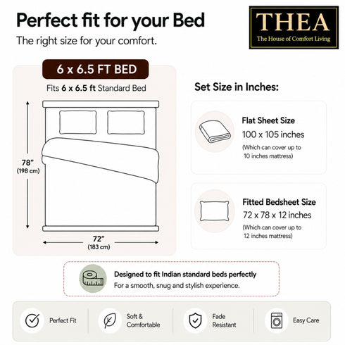 Petal Vine King Size Bedsheet Set (1 Bedsheet, 2 Pillow Covers)