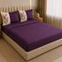 Italian Embroidery 3Pcs King Bedsheet Set (1 Bedsheet, 2 Pillow Covers), Bordeaux