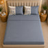 Italian Embroidery 3Pcs King Bedsheet Set (1 Bedsheet, 2 Pillow Covers), Grigio