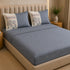 Italian Embroidery 3Pcs King Bedsheet Set (1 Bedsheet, 2 Pillow Covers), Grigio