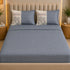 Italian Embroidery 3Pcs King Bedsheet Set (1 Bedsheet, 2 Pillow Covers), Grigio