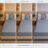 Italian Embroidery 3Pcs King Bedsheet Set (1 Bedsheet, 2 Pillow Covers), Grigio