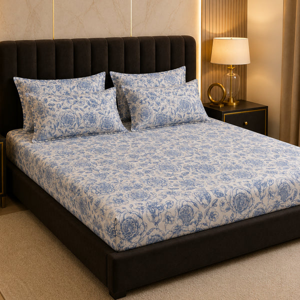 Bluebell Garden Double Bedsheet Set (1 Bedsheet, 2 Pillow Covers)