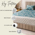 Royal Damask King Size Bedsheet Set (1 Bedsheet, 2 Pillow Covers)