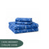 Cloud Soft Indigo Bloom King Size Bedsheet Set (1 Bedsheet, 2 Pillow Covers)
