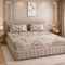 Cloud Soft Blush Symphony King Size Bedsheet Set (1 Bedsheet, 2 Pillow Covers)