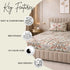 Cloud Soft Blush Symphony King Size Bedsheet Set (1 Bedsheet, 2 Pillow Covers)