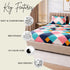 Modern Mosaic King Size Bedsheet Set (1 Bedsheet, 2 Pillow Covers)