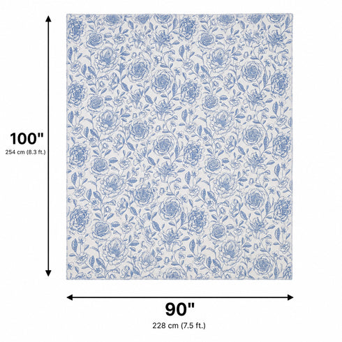 Bluebell Garden Double Bedsheet Set (1 Bedsheet, 2 Pillow Covers)