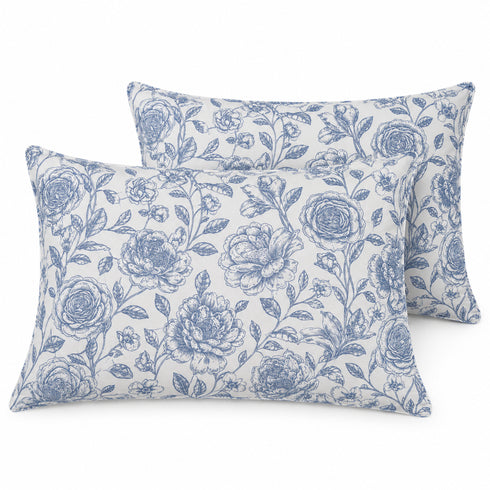 Bluebell Garden Double Bedsheet Set (1 Bedsheet, 2 Pillow Covers)