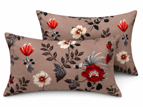 Autumn Desire King Size Bedsheet Set (1 Bedsheet, 2 Pillow Covers)