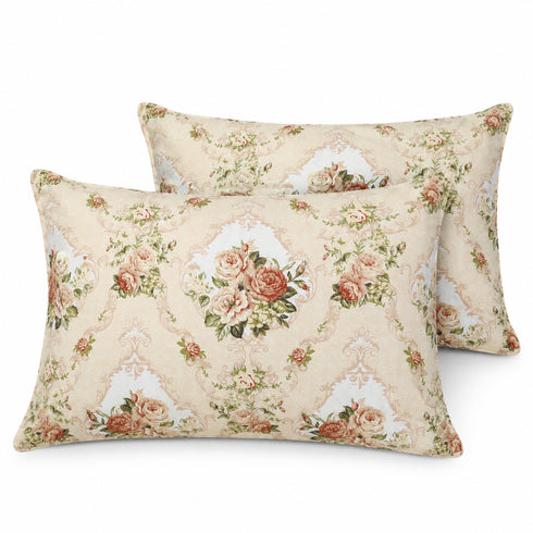 Belle Rose Double Bedsheet Set (1 Bedsheet, 2 Pillow Covers)