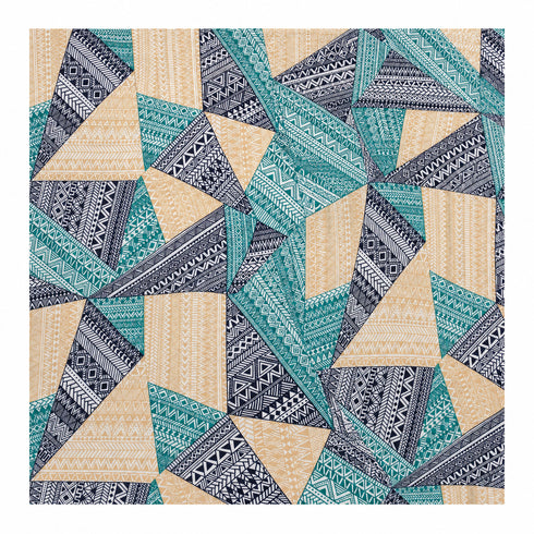 Mosaic Mint Double Bedsheet Set (1 Bedsheet, 2 Pillow Covers)
