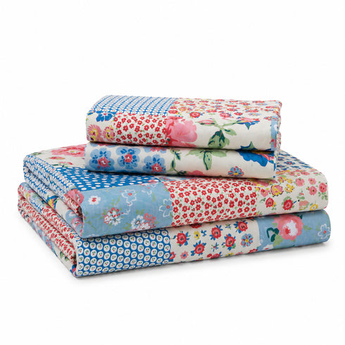 Petal Symphony Double Bedsheet Set (1 Bedsheet, 2 Pillow Covers)