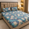 Mosaic Mint Double Bedsheet Set (1 Bedsheet, 2 Pillow Covers)