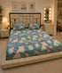 Mosaic Mint Double Bedsheet Set (1 Bedsheet, 2 Pillow Covers)