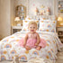 Kinder Soft Cloudy Smiles Double Bedsheet Set (1 Bedsheet, 2 Pillow Covers)