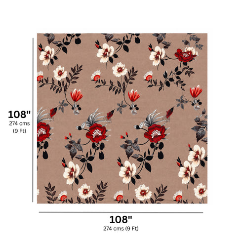Autumn Desire King Size Bedsheet Set (1 Bedsheet, 2 Pillow Covers)