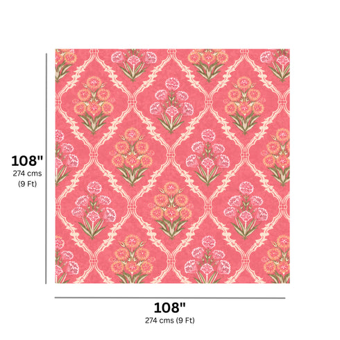 Cloud Soft Blush Mahal King Size Bedsheet Set (1 Bedsheet, 2 Pillow Covers)