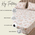 Night Bloom English Blossom Double Bedsheet Set (1 Bedsheet, 2 Pillow Covers)