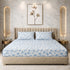 Night Bloom Azure Heritage Double Bedsheet Set (1 Bedsheet, 2 Pillow Covers)