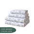 Night Bloom Azure Heritage Double Bedsheet Set (1 Bedsheet, 2 Pillow Covers)