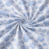 Night Bloom Azure Heritage Double Bedsheet Set (1 Bedsheet, 2 Pillow Covers)
