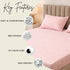 Pink Horizon Double Bedsheet Set (1 Bedsheet, 2 Pillow Covers)