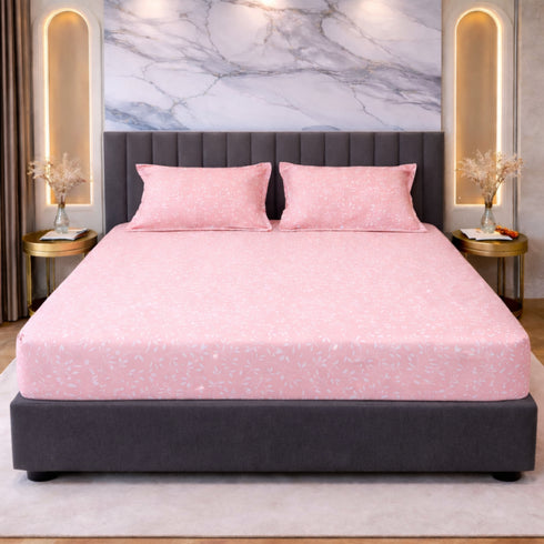 Floral Haze Double Bedsheet Set (1 Bedsheet, 2 Pillow Covers)