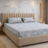 Night Bloom Silver Daisy Double Bedsheet Set (1 Bedsheet, 2 Pillow Covers)